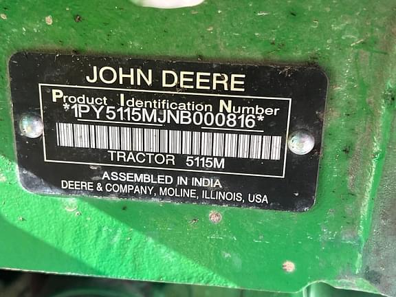 Image of John Deere 5115M equipment image 4