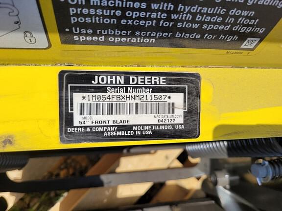 Image of John Deere 54" Front Blade equipment image 4