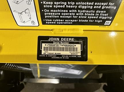 Image of John Deere 60" Front Blade equipment image 4