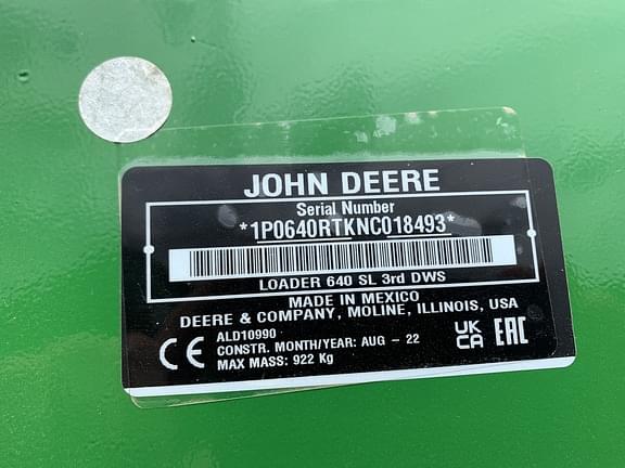 Image of John Deere 640R equipment image 1