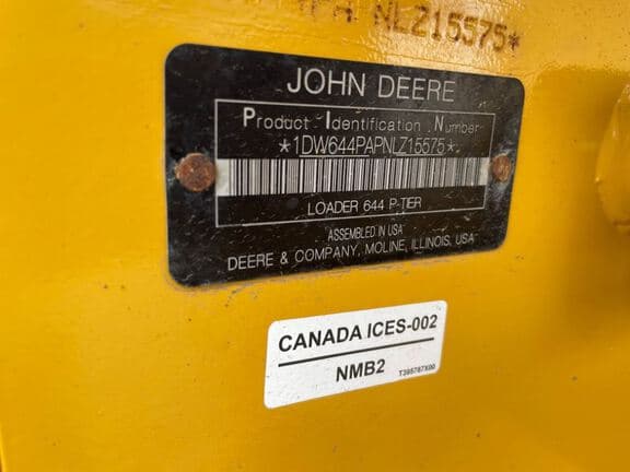 Image of John Deere 644P equipment image 4