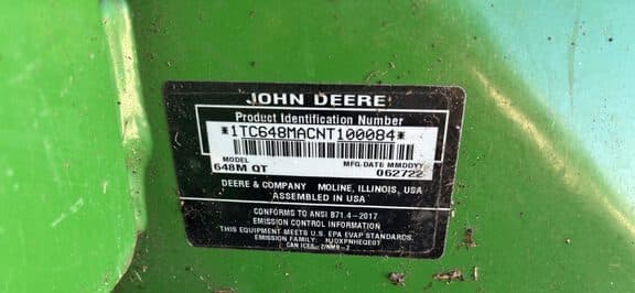 Image of John Deere 648M equipment image 2