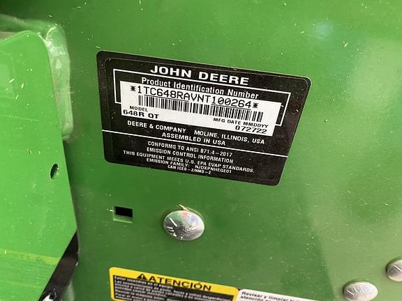 Image of John Deere 648R equipment image 3