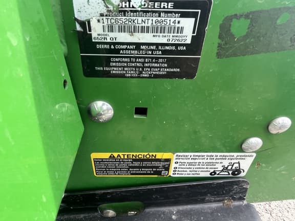 Image of John Deere 652R equipment image 1