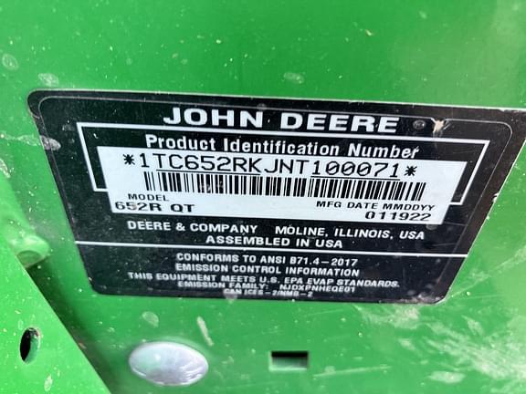 Image of John Deere 652R equipment image 1