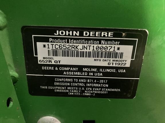 Image of John Deere 652R equipment image 1