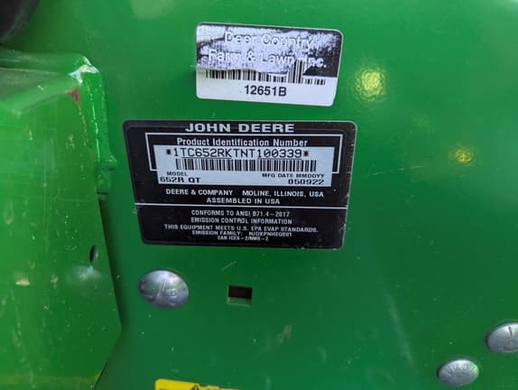 Image of John Deere 652R equipment image 4