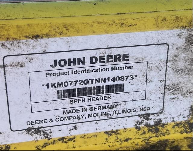 Image of John Deere 772 equipment image 1