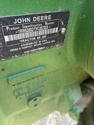 Image of John Deere 8R 280 equipment image 4