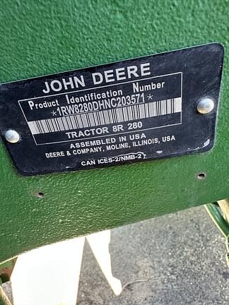Image of John Deere 8R 280 equipment image 2