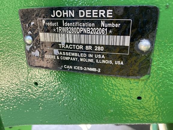 Image of John Deere 8R 280 equipment image 1