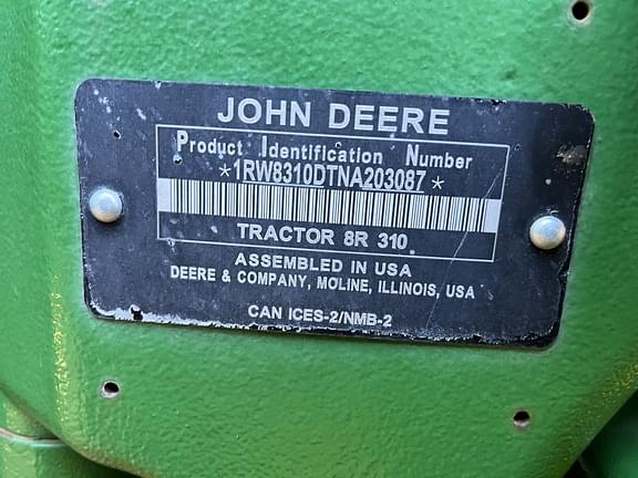 Image of John Deere 8R 310 equipment image 1