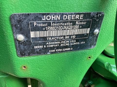 Image of John Deere 8R 310 equipment image 2