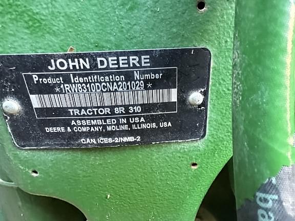 Image of John Deere 8R 310 equipment image 4