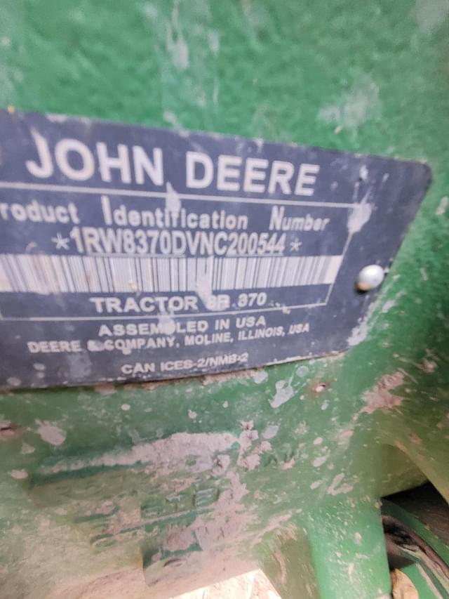 Image of John Deere 8R 370 equipment image 1