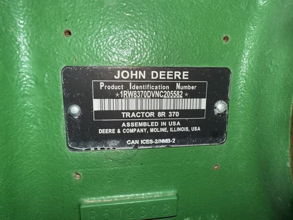 Image of John Deere 8R 370 equipment image 2