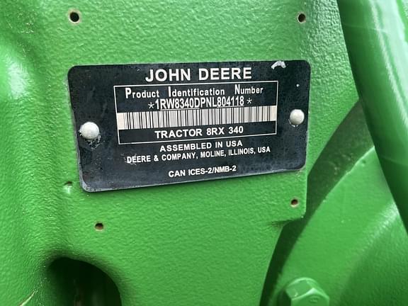 Image of John Deere 8RX 340 equipment image 1