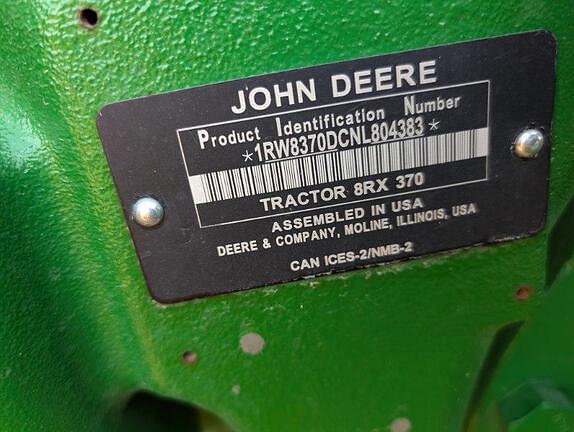 Image of John Deere 8RX 370 equipment image 3