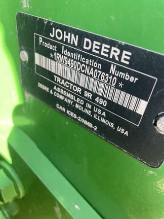 Image of John Deere 9R 490 equipment image 4