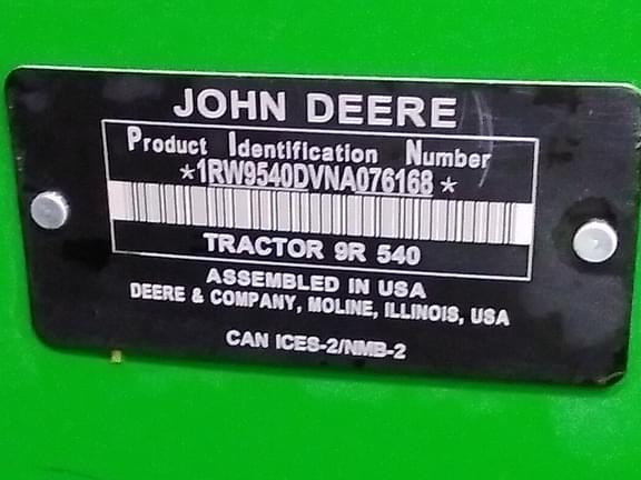 Image of John Deere 9R 540 equipment image 1