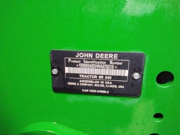 Image of John Deere 9R 540 equipment image 1