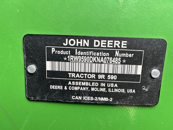 Image of John Deere 9R 590 equipment image 1