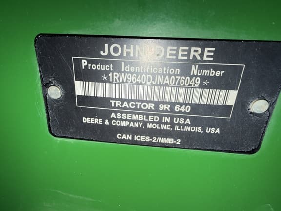 Image of John Deere 9R 640 Image 1