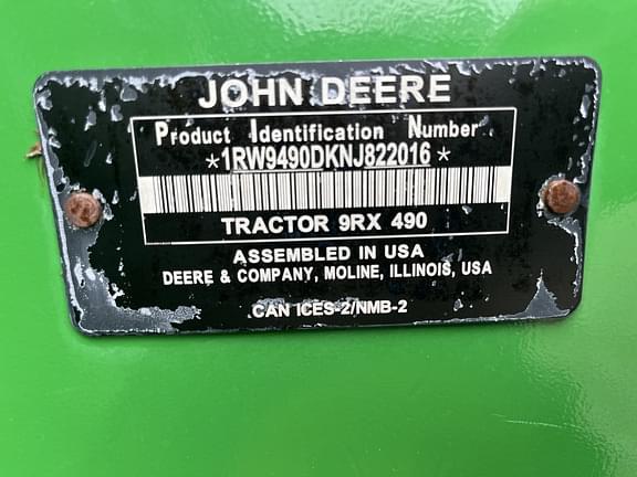 Image of John Deere 9RX 490 equipment image 4