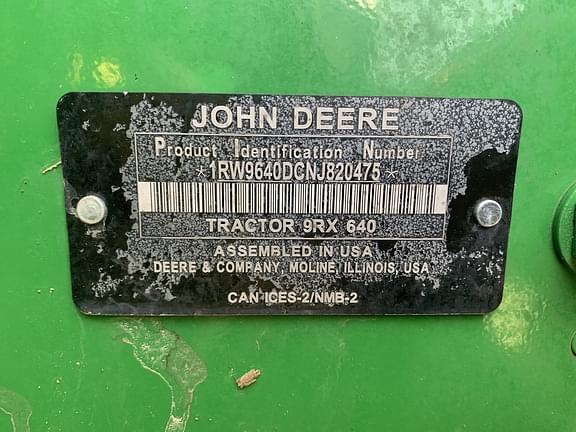 Image of John Deere 9RX 640 equipment image 4