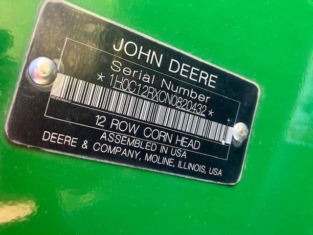 Image of John Deere C12R equipment image 1