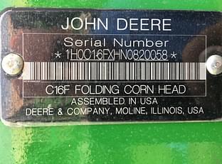 Main image John Deere C16F 23