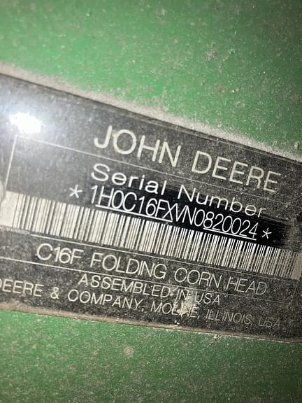 Image of John Deere C16F equipment image 4