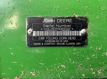 Image of John Deere C16F equipment image 3