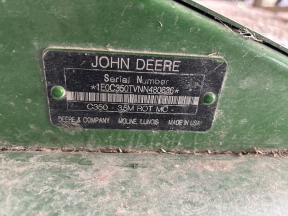 Image of John Deere C350 equipment image 4