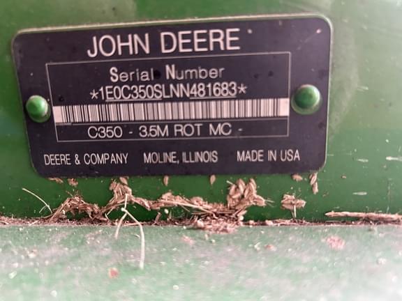 Image of John Deere C350 equipment image 2