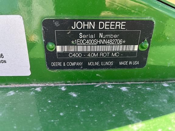 Image of John Deere C400 equipment image 4