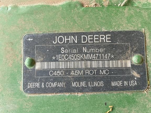 Image of John Deere C450 equipment image 2