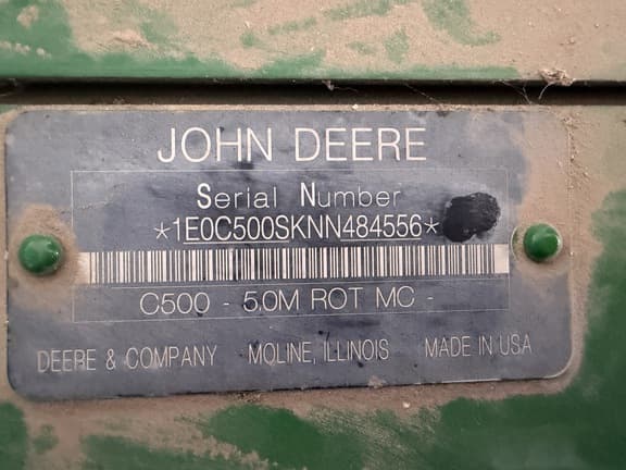 Image of John Deere C500 equipment image 2