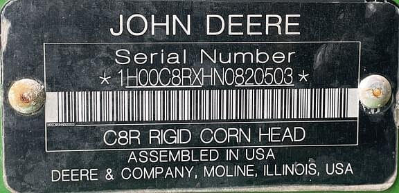 Image of John Deere C8R equipment image 3