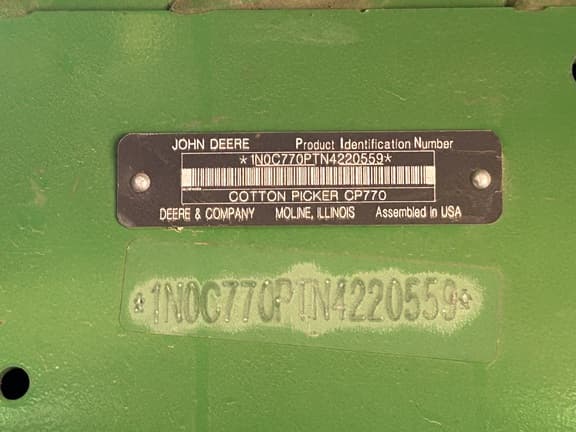 Image of John Deere CP770 equipment image 1