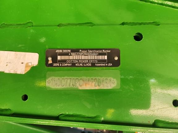 Image of John Deere CP770 equipment image 1