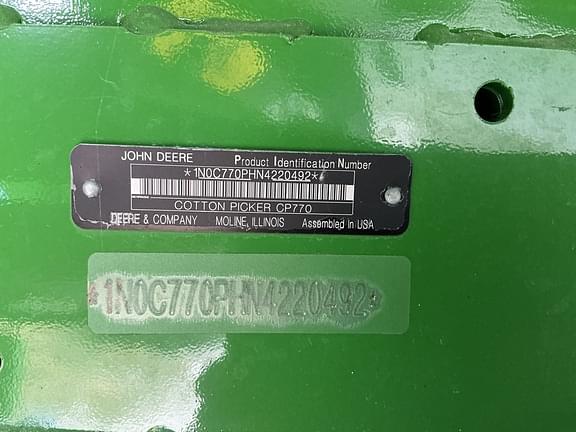 Image of John Deere CP770 equipment image 2