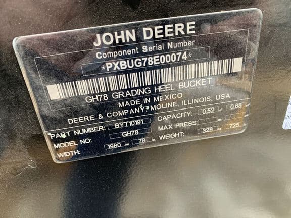 Image of John Deere GH78 Image 1