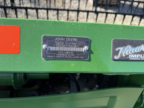 Image of John Deere HD35F equipment image 2