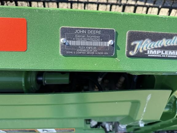 Image of John Deere HD35F equipment image 2