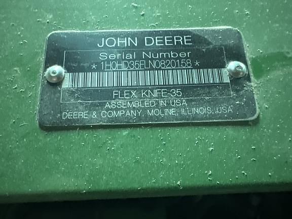 Image of John Deere HD35F equipment image 1