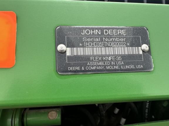 Image of John Deere HD35F equipment image 1