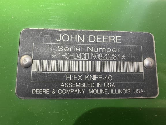 Image of John Deere HD40F equipment image 4