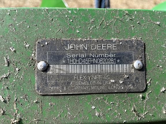 Image of John Deere HD45F equipment image 1