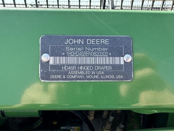 Image of John Deere HD45R equipment image 2